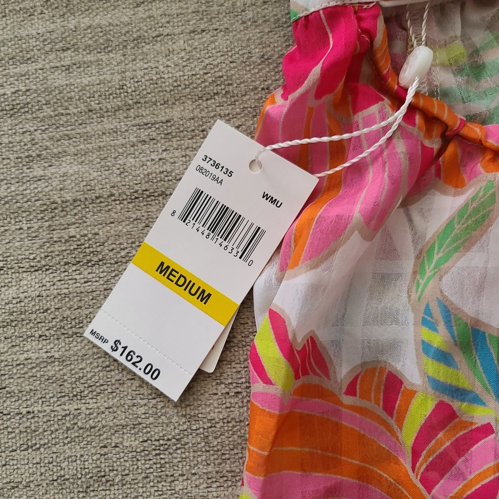 Trina Turk Poppy High Neck Cover Up Dress Sz Medium - Picture 8 of 10